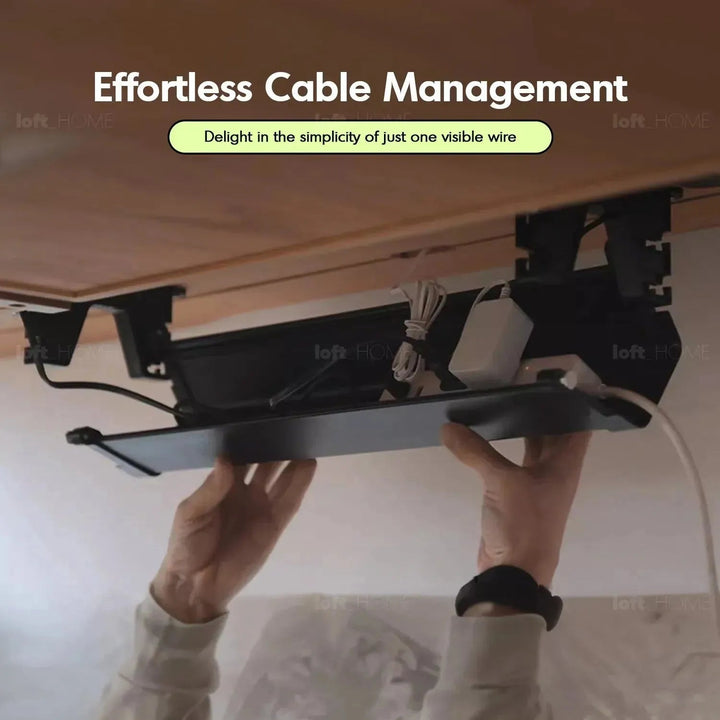 Scandinavian Sintered Stone Electric Height Adjustable Study Table ENCHANTED