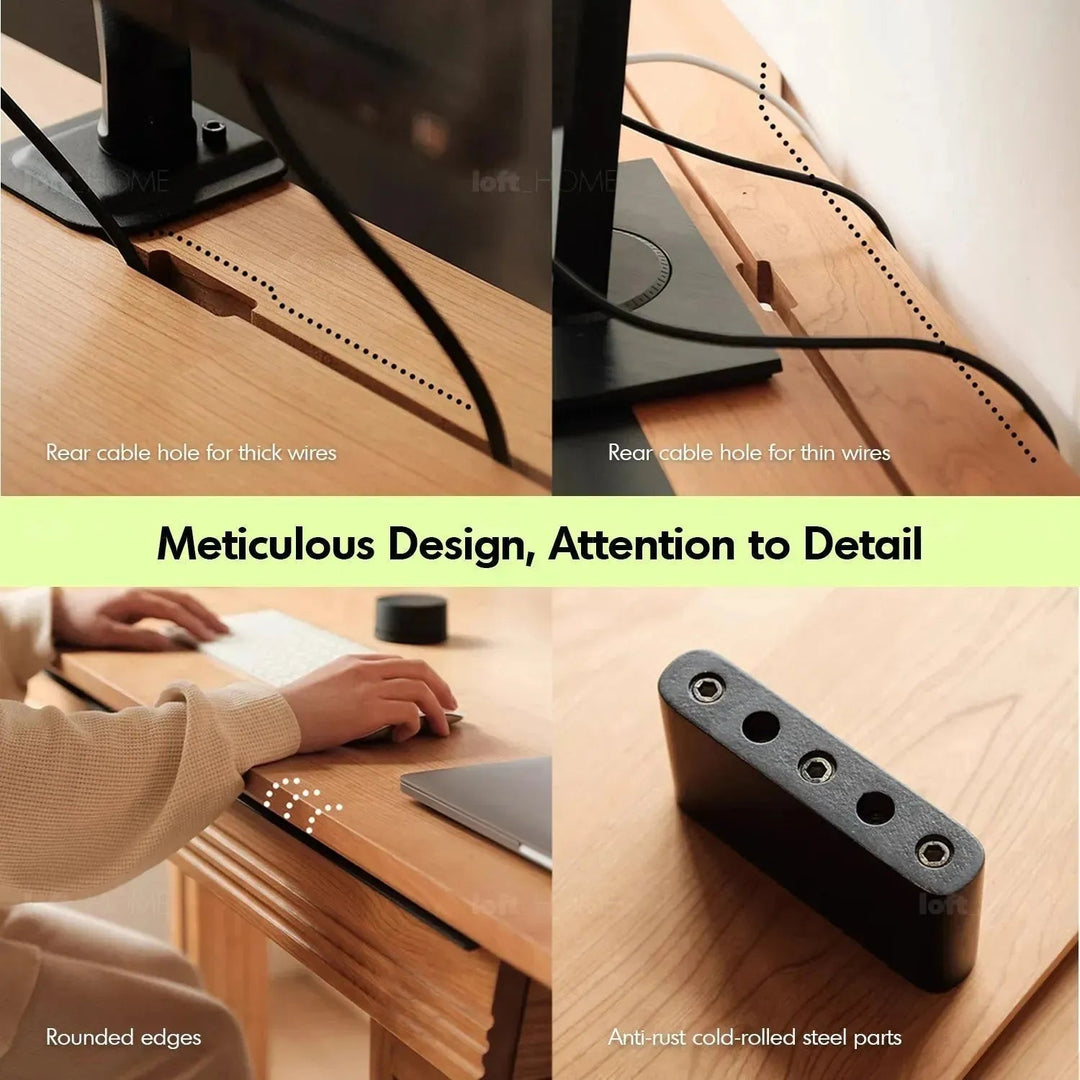 Scandinavian Sintered Stone Electric Height Adjustable Study Table ENCHANTED