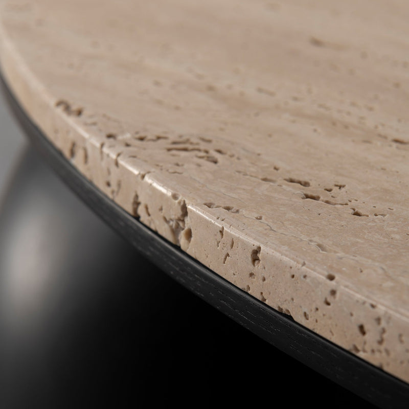 Japandi Travertine Stone Coffee Table MUCKETY Color Swatches