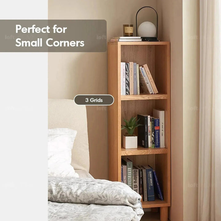 Scandinavian oak wood bookshelf gerin detail 17.