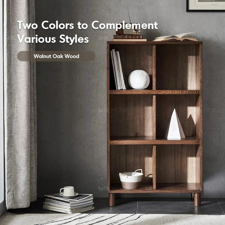 Scandinavian oak wood bookshelf gerin detail 31.