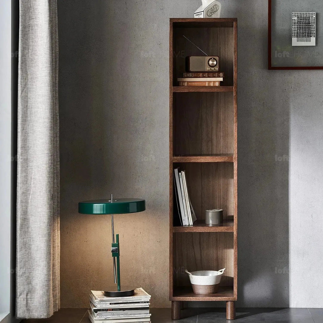 Scandinavian oak wood bookshelf gerin detail 33.