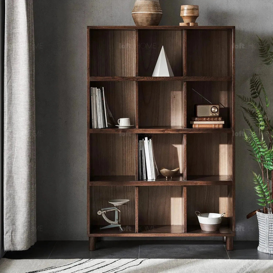 Scandinavian oak wood bookshelf gerin detail 34.