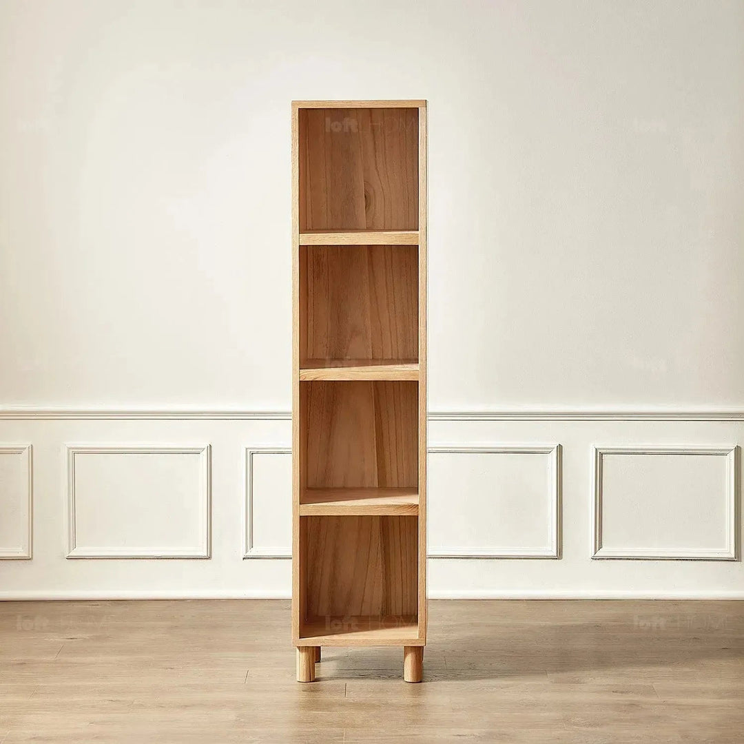 Scandinavian oak wood bookshelf gerin detail 37.