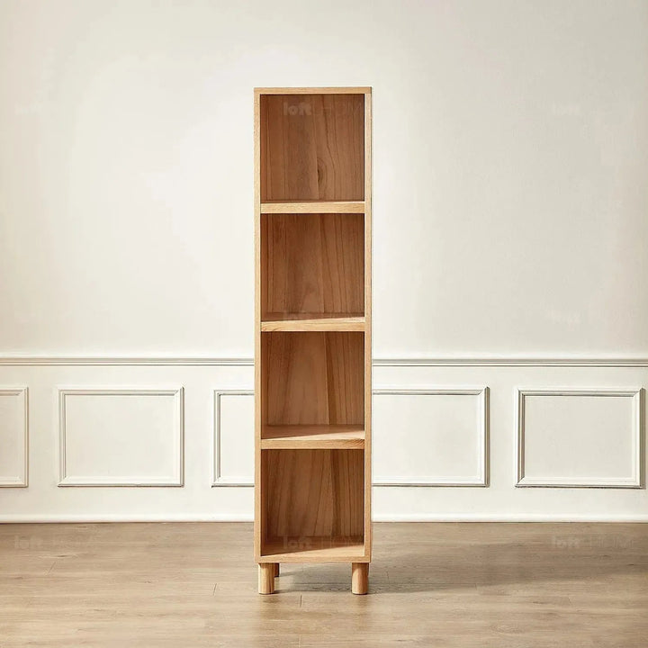 Scandinavian oak wood bookshelf gerin detail 37.