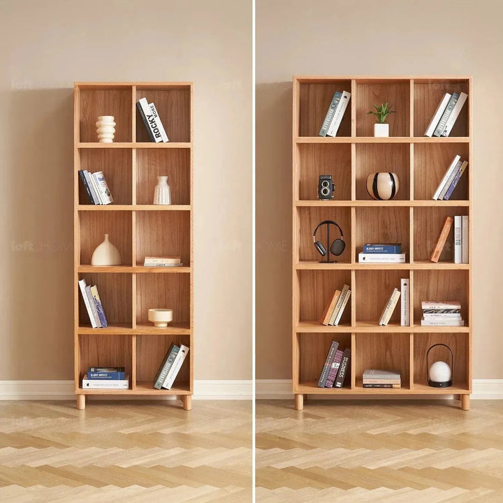 Scandinavian oak wood bookshelf gerin detail 40.