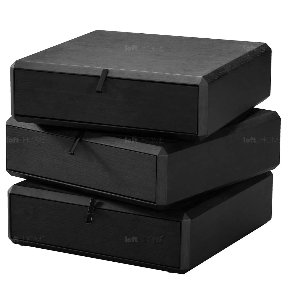 Japandi Wood Side Table ROTARY TIMBER