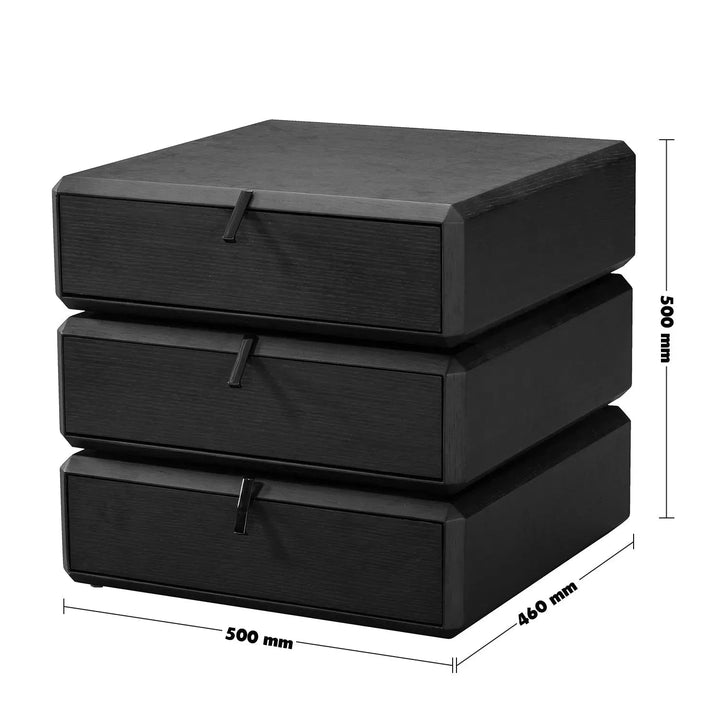 Japandi Wood Side Table ROTARY TIMBER