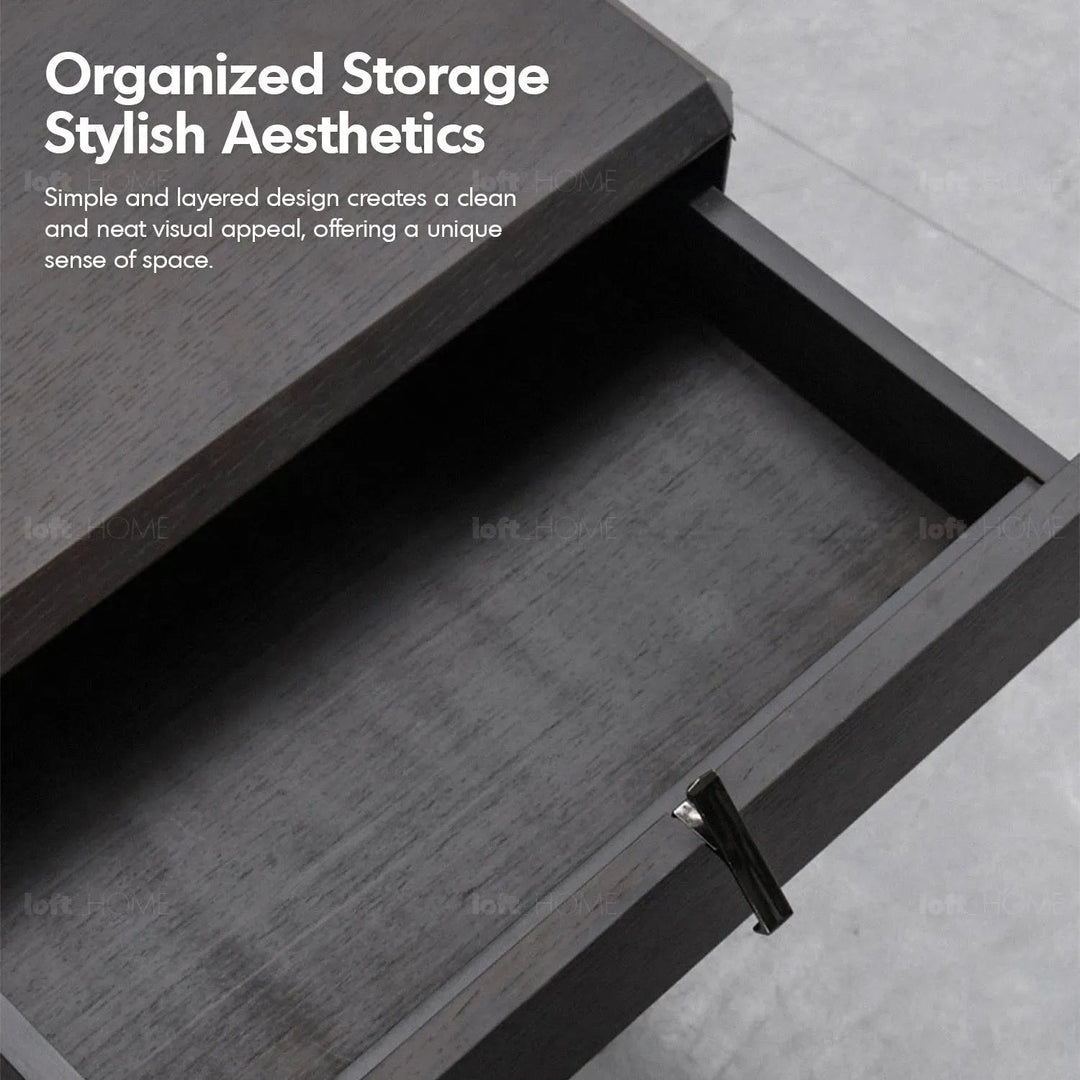 Japandi Wood Side Table ROTARY TIMBER