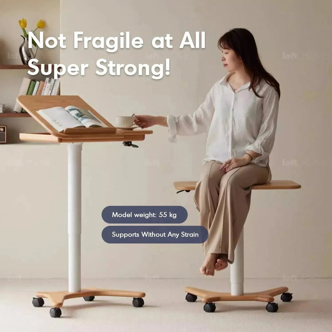 Scandinavian Oak Wood Study Table NOVA