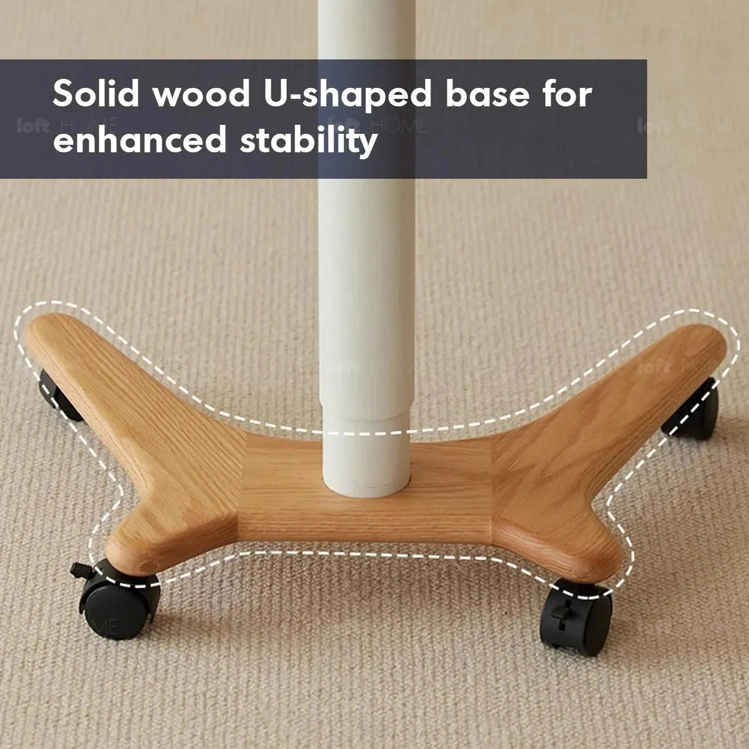 Scandinavian Oak Wood Study Table NOVA