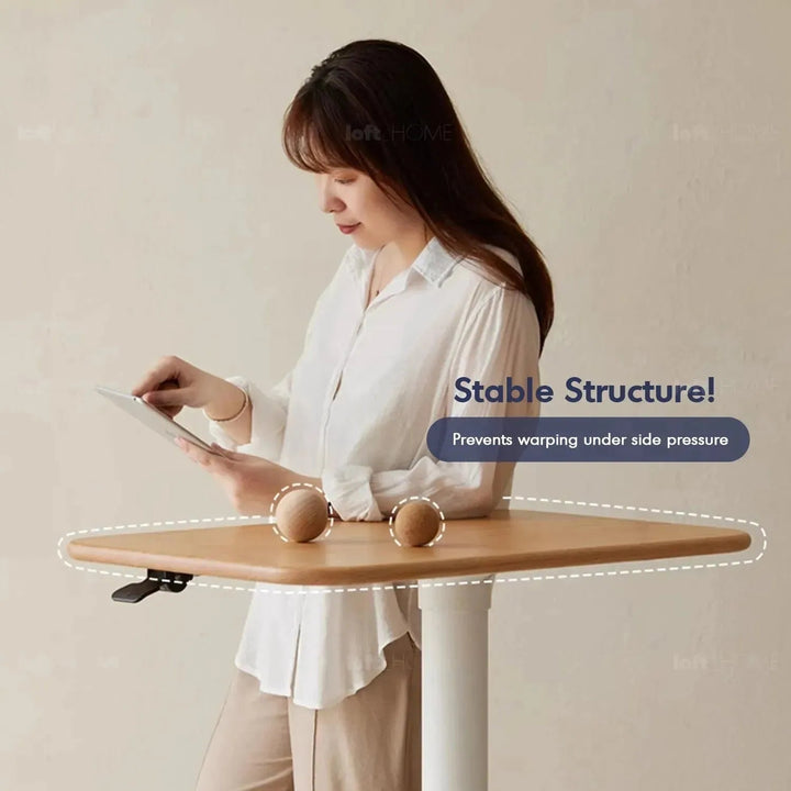 Scandinavian Oak Wood Study Table NOVA