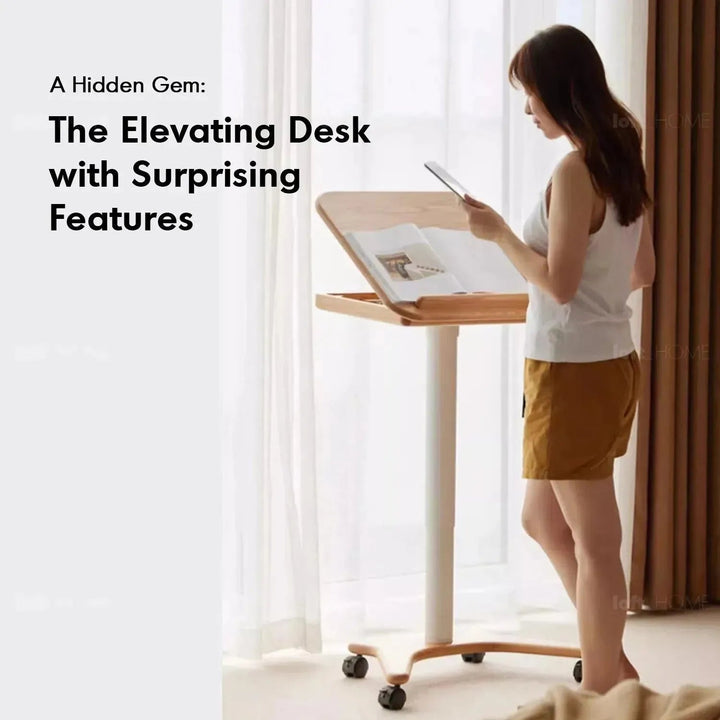 Scandinavian Oak Wood Study Table NOVA