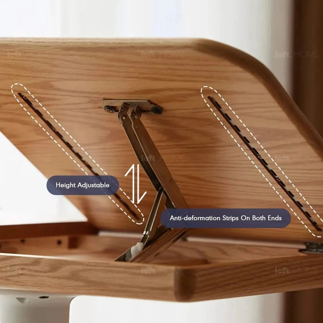 Scandinavian Oak Wood Study Table NOVA