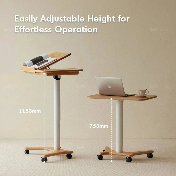 Scandinavian Oak Wood Study Table NOVA