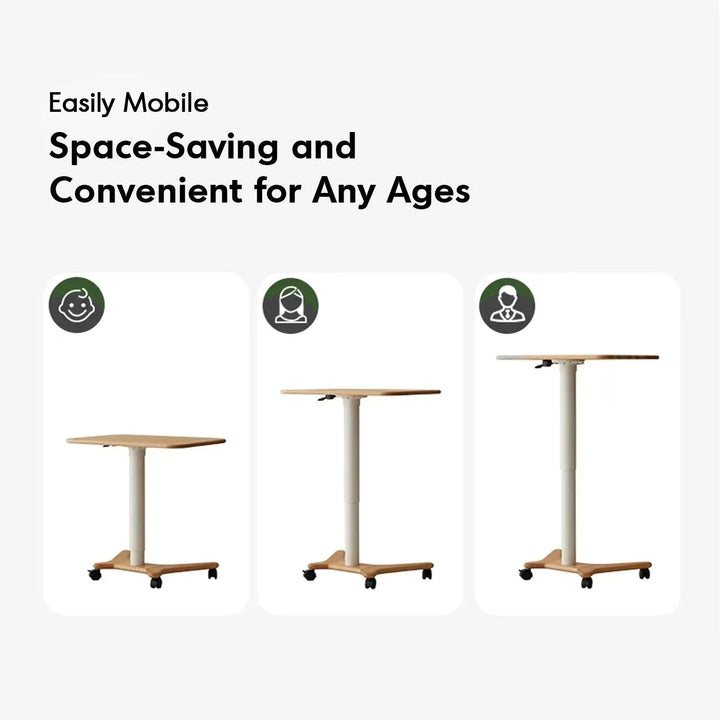 Scandinavian Oak Wood Study Table NOVA