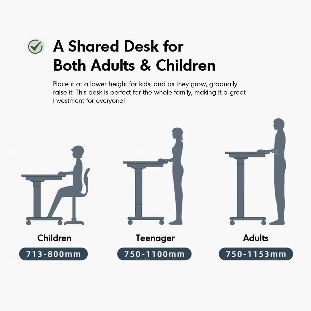 Scandinavian Oak Wood Study Table NOVA