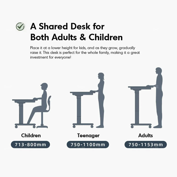 Scandinavian Oak Wood Study Table NOVA