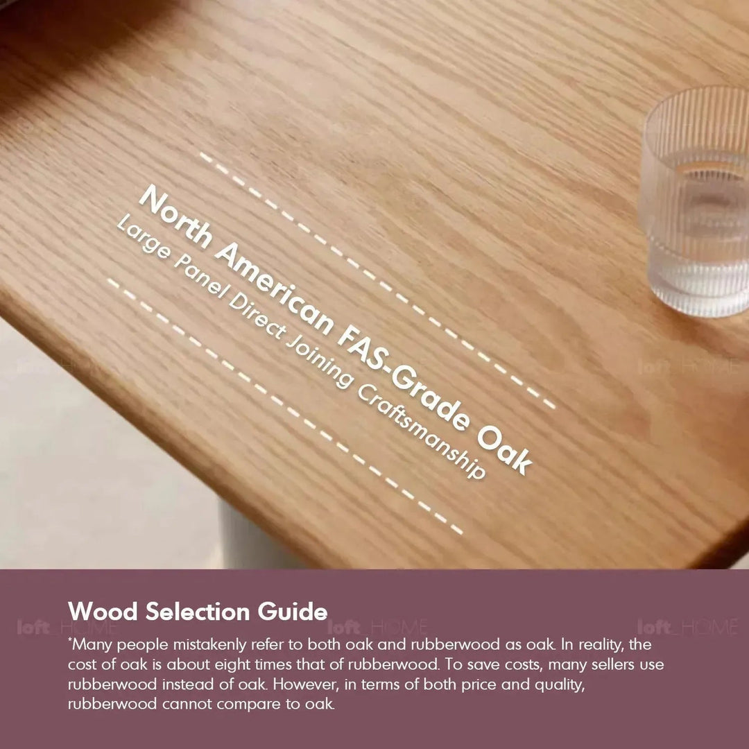 Scandinavian Oak Wood Study Table NOVA