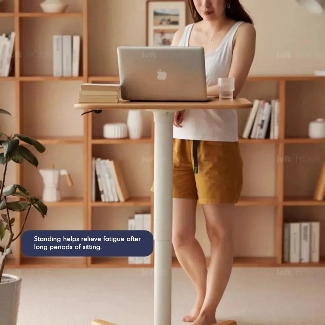 Scandinavian Oak Wood Study Table NOVA