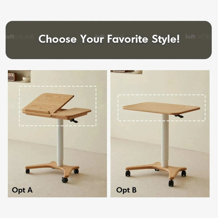 Scandinavian Oak Wood Study Table NOVA