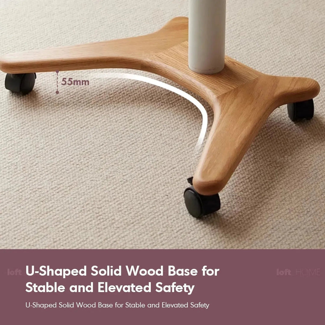 Scandinavian Oak Wood Study Table NOVA