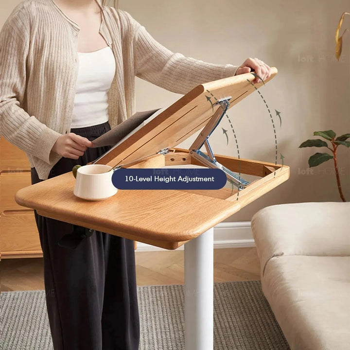 Scandinavian Oak Wood Study Table NOVA