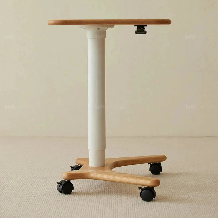 Scandinavian oak wood study table nova detail 27.