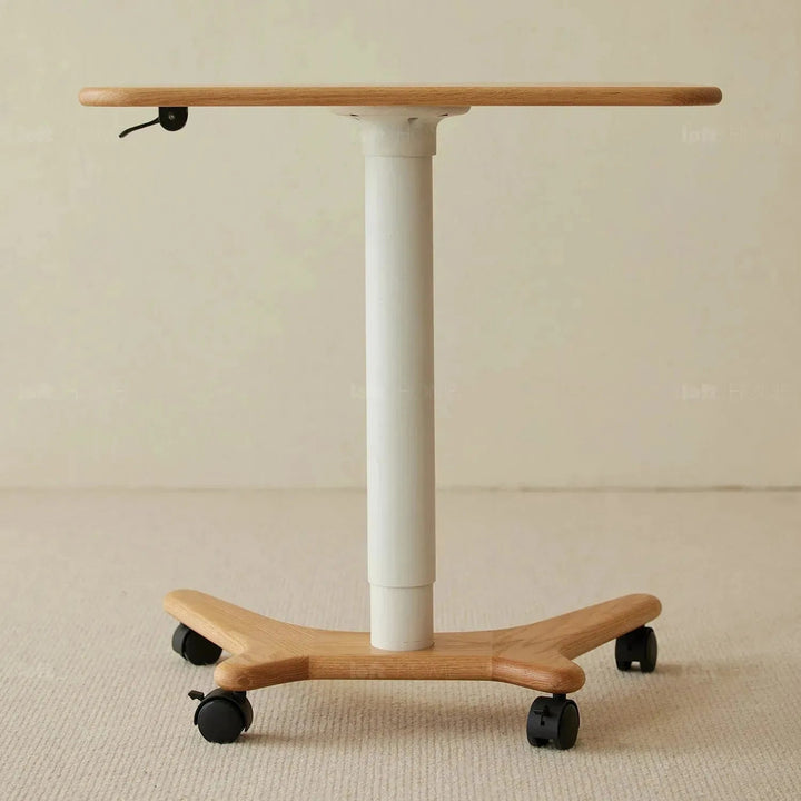 Scandinavian oak wood study table nova detail 28.