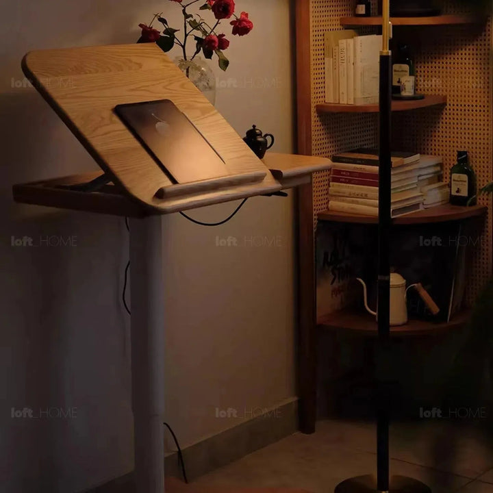 Scandinavian Oak Wood Study Table NOVA