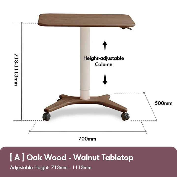 Scandinavian Oak Wood Study Table NOVA