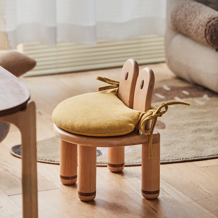 Scandinavian Beech Wood Kids Stool CRAB