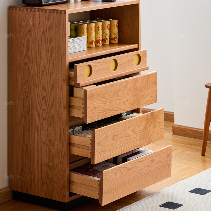 Scandinavian Cherry Wood Chest Of Drawers TIMELESS 4