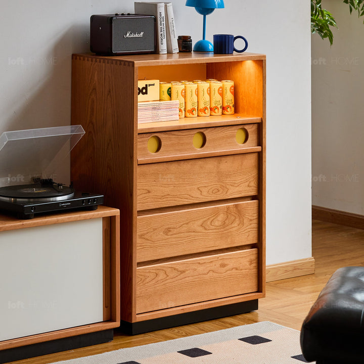 Scandinavian Cherry Wood Chest Of Drawers TIMELESS 4