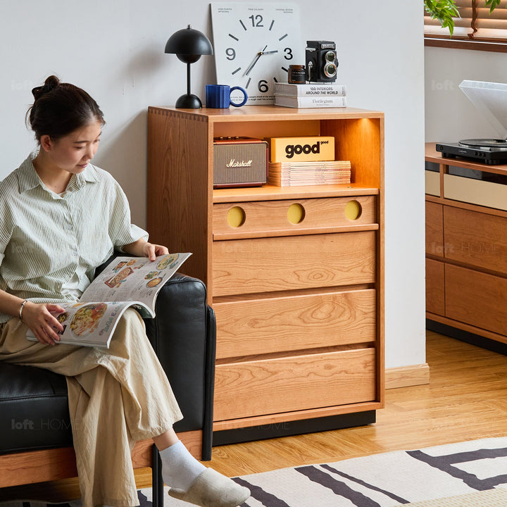 Scandinavian Cherry Wood Chest Of Drawers TIMELESS 4