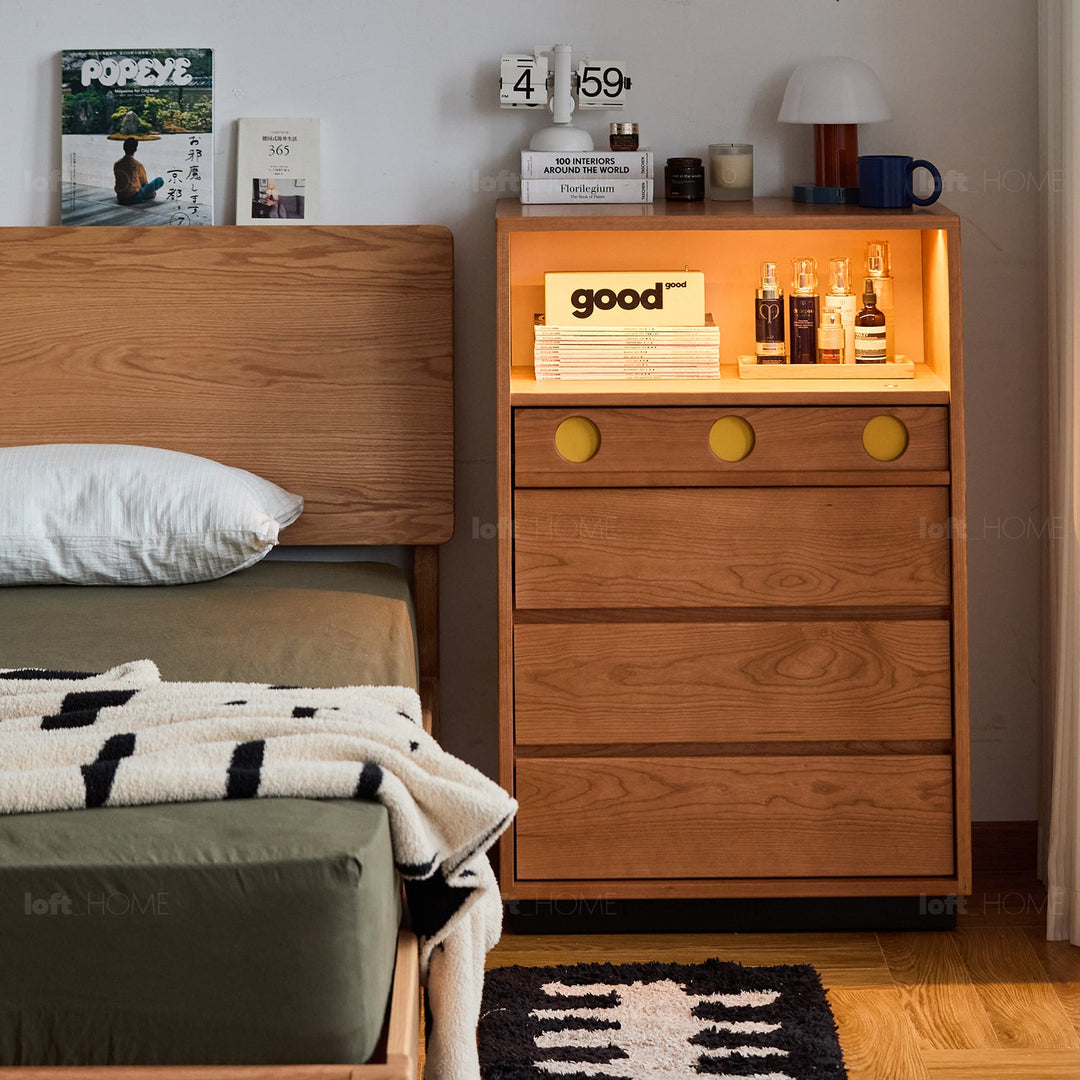 Scandinavian Cherry Wood Chest Of Drawers TIMELESS 4