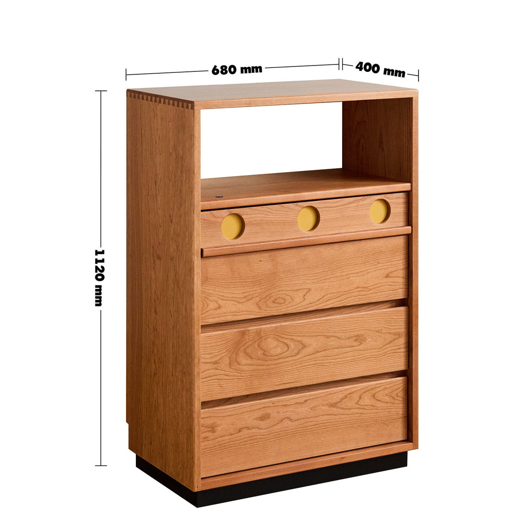 Scandinavian Cherry Wood Chest Of Drawers TIMELESS 4