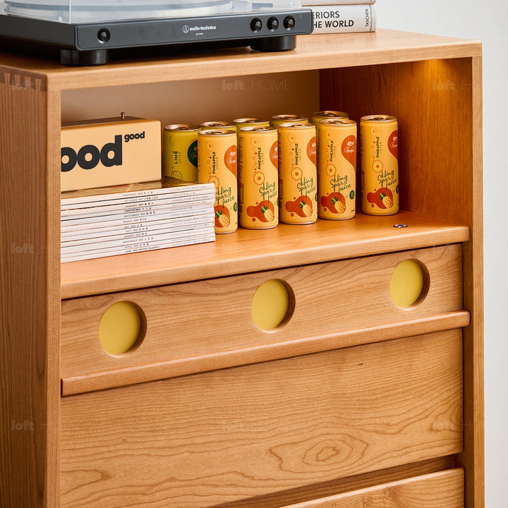 Scandinavian Cherry Wood Chest Of Drawers TIMELESS 4