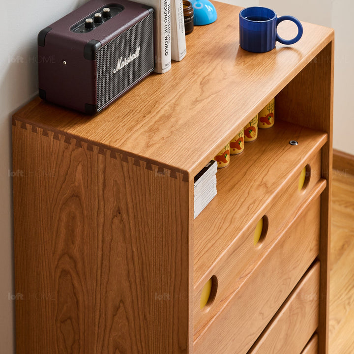 Scandinavian Cherry Wood Chest Of Drawers TIMELESS 4