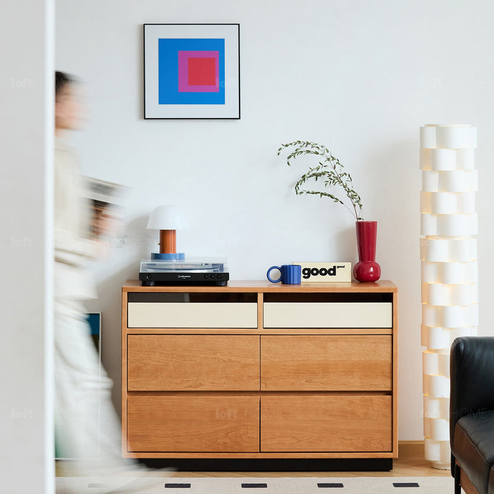 Scandinavian Cherry Wood Chest Of Drawers TIMELESS 6