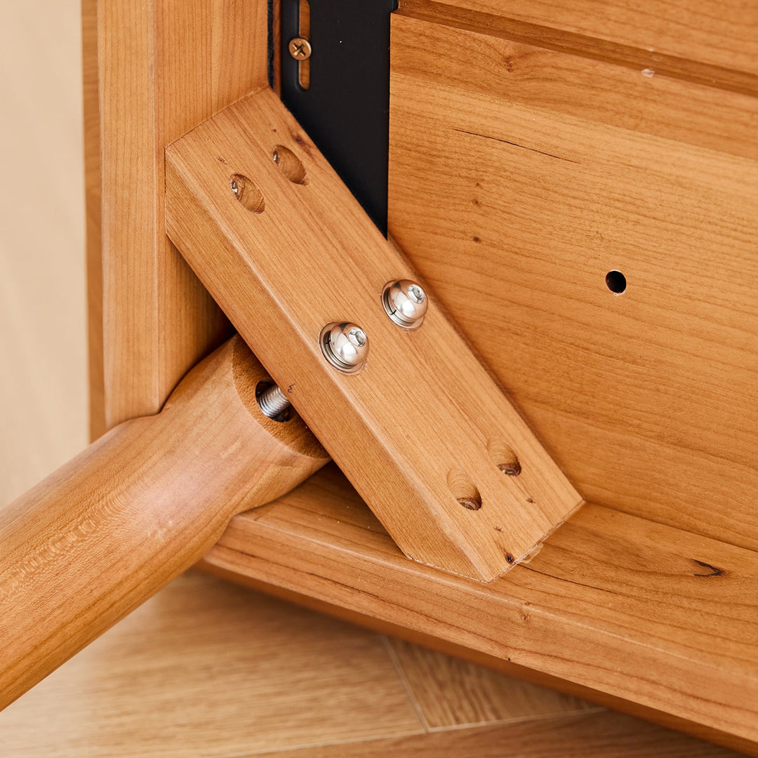 Scandinavian Cherry Wood Extendable Dining Table FOREST