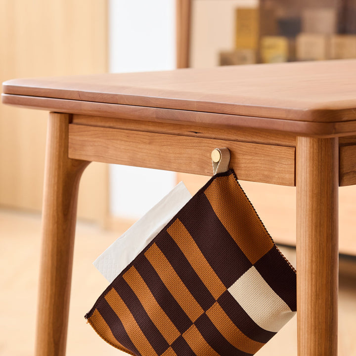 Scandinavian Cherry Wood Extendable Dining Table FOREST