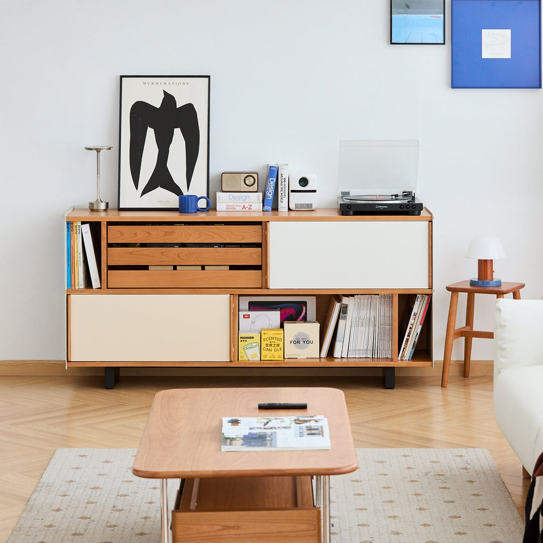 Scandinavian Cherry Wood Side Cabinet TIMELESS