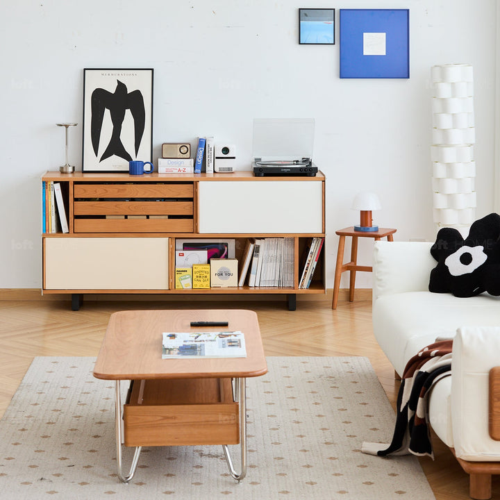 Scandinavian Cherry Wood Side Cabinet TIMELESS