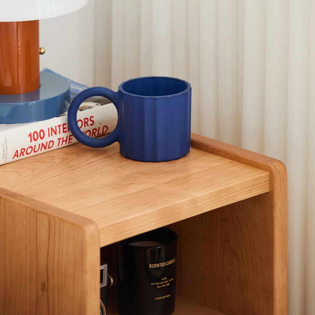 Scandinavian Cherry Wood Side Table CUBO