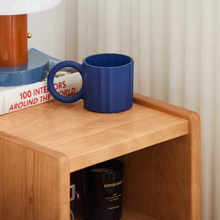 Scandinavian Cherry Wood Side Table CUBO