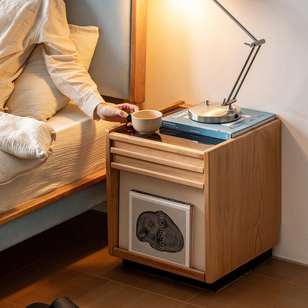 Scandinavian Cherry Wood Side Table TIMELESS