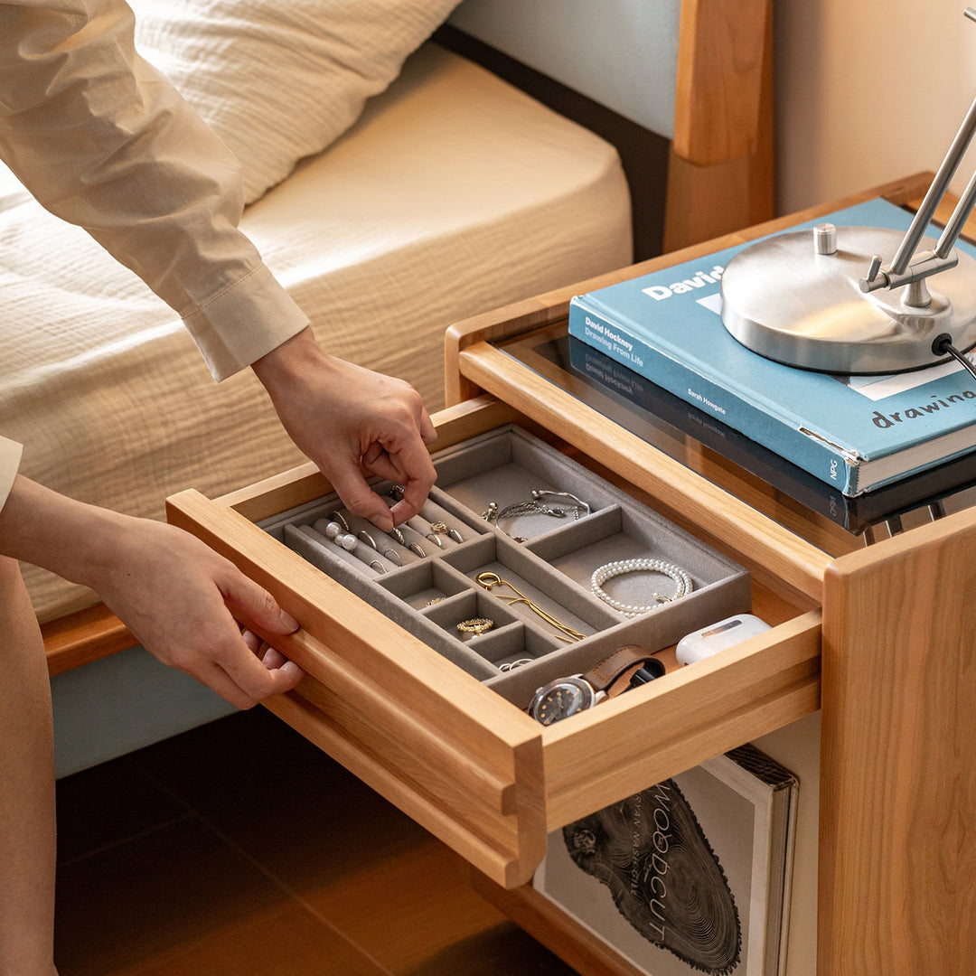 Scandinavian Cherry Wood Side Table TIMELESS