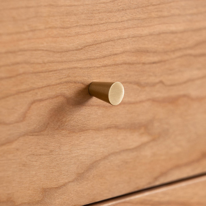 Scandinavian Cherry Wood TV Console GREEN