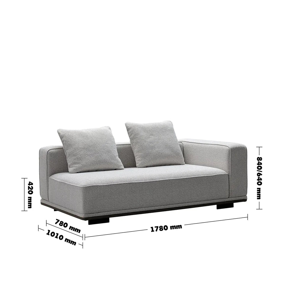 Minimalist mixed weave fabric modular corner 2 seater sofa eleganza size charts.